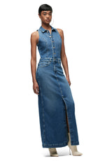 Load image into Gallery viewer, HUDSON Women&#39;s Sleeveless Collared Halter Neck Utility Dress with Pockets, Riches
