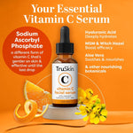 Load image into Gallery viewer, TruSkin Vitamin C Serum For Face – Anti Aging Formula with Vitamin C, Hyaluronic Acid, Vitamin E – Brightening Serum – Improve Appearance of Dark Spots, Tone, Fine Lines &amp; Wrinkles, 2 Fl Oz
