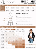 Load image into Gallery viewer, Cicy Bell Womens Casual Blazers Open Front Long Sleeve Work Office Suit Jackets Blazer Black
