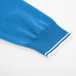 Load image into Gallery viewer, Women&#39;s Long Sleeve Argyle Knit Sweater Fitted Polo Pullover Work Casual Tops(XXL, Dodger Blue)
