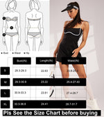 Load image into Gallery viewer, Move With You Womens Workout Tennis Dress with Built-in Bra &amp; Shorts Pockets Sleeveless Exercise Golf Dresses(Black,S1)
