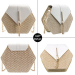 Load image into Gallery viewer, Bausweety Women's Crossbody Bag Cute Straw Shoulder Bag
