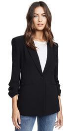 Load image into Gallery viewer, Cinq à Sept Women's Crepe Khloe Blazer, Black, 8
