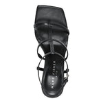 Load image into Gallery viewer, Marc Fisher LTD Women's Dennie Heeled Sandal, Black Leather 001, 8
