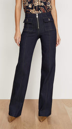 Load image into Gallery viewer, Cinq à Sept Women's Long Azure Pant, Indigo, 8

