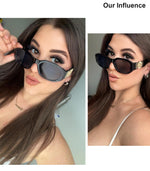 Load image into Gallery viewer, FEISEDY Retro Trendy Rectangle Sunglasses Women Men Vintage 90s Small Narrow Square Sunglasses B2322

