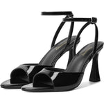 Load image into Gallery viewer, Susanny Black Heels for Women Pointed Open Toe Strappy Chunky Block High Heels Ankle Strap Stiletto Kitten Heeled Sandals Wedding Bridal Party Prom Sexy Dress Shoes 9
