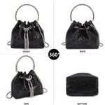 Load image into Gallery viewer, Sweetovo Bling Crystal Rhinestone Purse for Women Sparkly Clutch Handbag Crossbody Bag for Evening Wedding Party Prom
