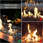 Load image into Gallery viewer, GASPRO 20 lbs Fire Glass for Propane Fire Pit, 1/2-Inch Reflective Fireplace Glass Rocks for Fire Pit Table, Caribbean Blue
