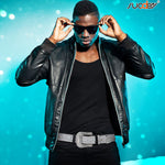 Load image into Gallery viewer, SUOSDEY Men Women Rhinestone Belt Western Cowboy Cowgirl Shine Crystal Diamond Studded Luxury Strap Belts,Silver
