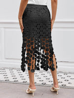 Load image into Gallery viewer, Cicy Bell Womens Hollow Out Maxi Skirts Summer High Waisted Boho Fringe Hem Skirt Beach Vacation Outfits

