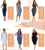 Load image into Gallery viewer, Hybrid &amp; Company Womens Super Stretch Slim Fit Crew Neck Sleeveless Denim Dress DR5010 Darkwash XS
