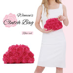 Load image into Gallery viewer, SUKUTU Flower Evening Bag Floral Clutch Bag Satin Handbag with Detachable Strap for Weeding Party Prom
