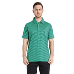 Load image into Gallery viewer, Golf Shirts for Men Dry Fit Moisture Wicking Casual Sport Short Sleeve Mens Golf Polo Shirts Green Stripe
