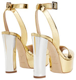 Load image into Gallery viewer, Giuseppe Zanotti, Betty Sandals, 10, Gold
