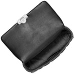 Load image into Gallery viewer, Michael Kors Tribeca Small Convertible Chain Shoulder Bag, Silver-Tone Hardware/Black
