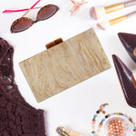 Load image into Gallery viewer, YYW Acrylic Clutch Purses for Women with Marbling Purses and Handbags Evening Crossbody Bag (Gold)
