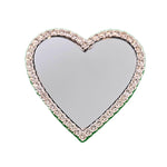 Load image into Gallery viewer, Wireless City Diamond Bling Makeup Mirror for Phone Cases Cell Phone Mirror for Makeup (Heart Shape Phone Mirror-Silver)
