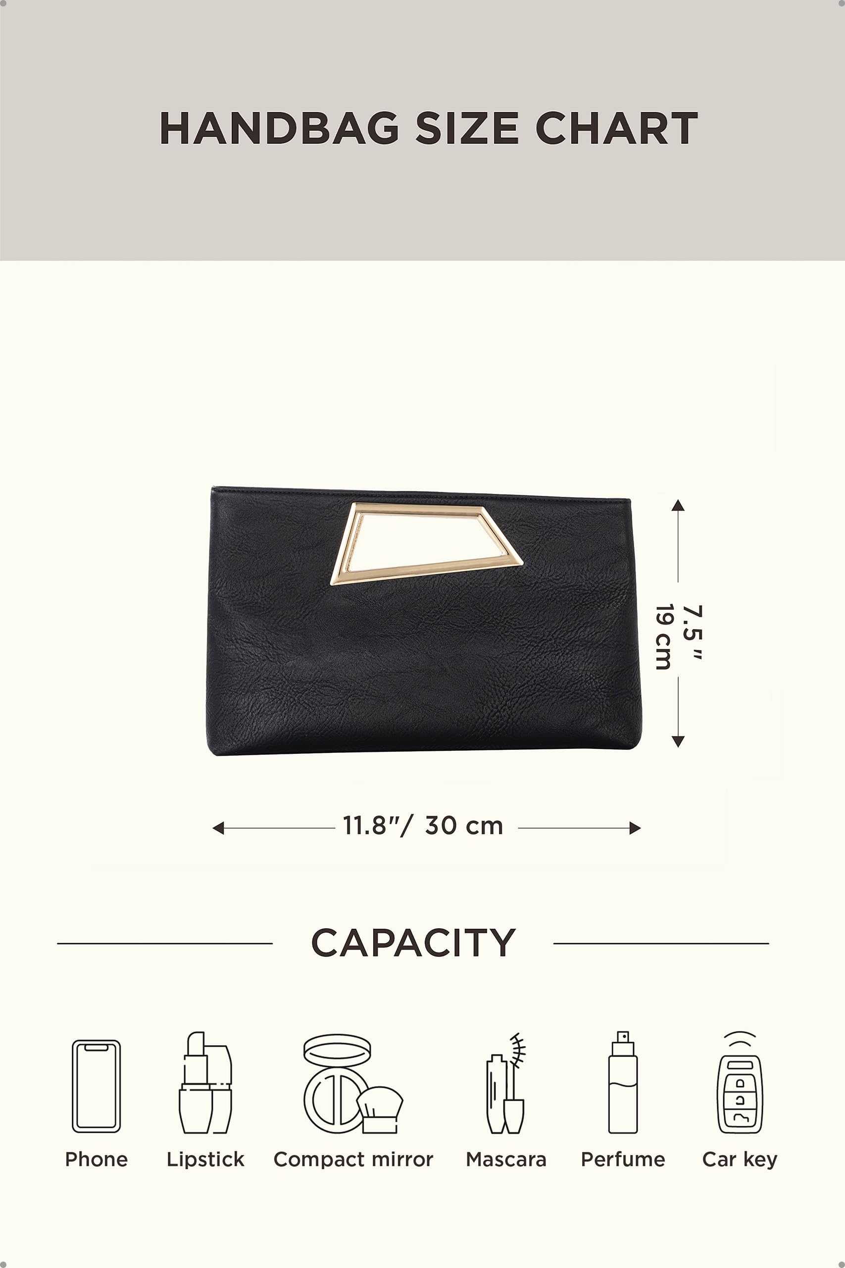 Coucoland Clutch Purse for Women - Evening Bags PU Leather Glitter Fashion Purse Handbag for Wedding Party Daily