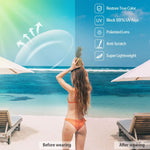 Load image into Gallery viewer, Myiaur Polarized Sunglasses for Women, Square Mirrored Trendy Shades with UV Protection Reduce Glare Sun Glasses

