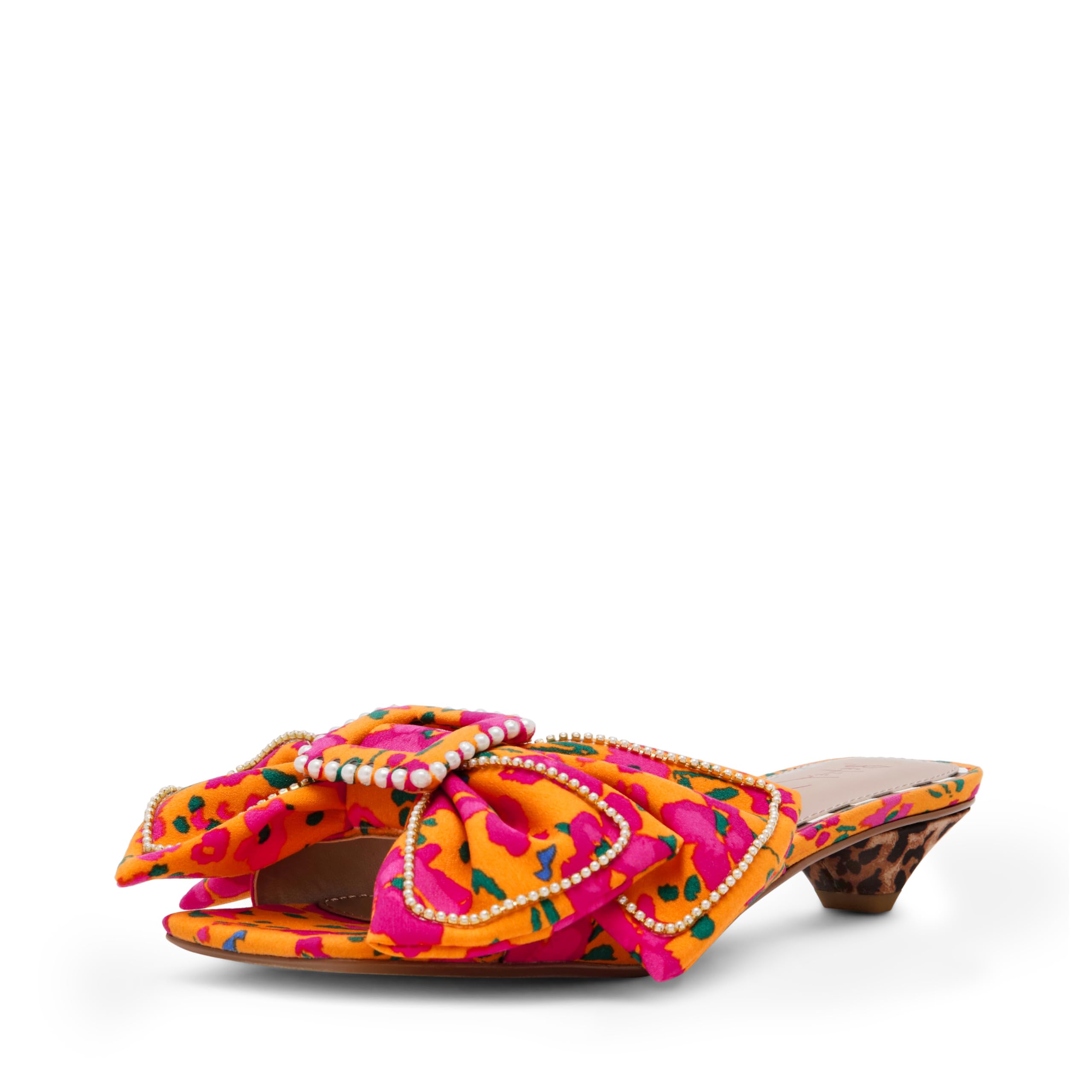 Betsey Johnson Women's Aylah Heeled Sandal, Orange Multi, 7