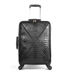 Load image into Gallery viewer, feilario Croco trolly luggage with spinner wheel softside suitcase lightweight checked bag
