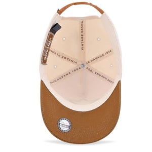 VINTAGE HAVANA Rise Trucker Hats Women & Men Bone/Brown | Western Retro Adjustable Snapback Hat | Preppy Cute Trendy Fashion Baseball Cap