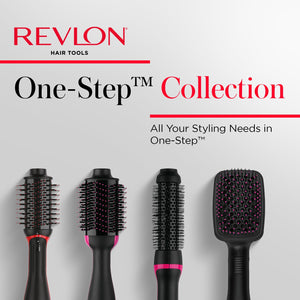 REVLON One-Step Volumizer Hair Dryer and Styler, Improved Motor for Less Frizz, More Shine, and Reduced Heat Damage for Salon Style Round Brush for Blowout, Black (Amazon Exclusive)