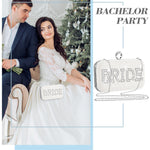 Load image into Gallery viewer, Kacctyen Christmas Mama Gift Rhinestone Clutch Bag Mama Clutch Purse Diamond Evening Bag Purse Embellished Rhinestone Box Bag(Bride)
