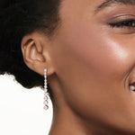 Load image into Gallery viewer, Ross-Simons 0.50 ct. t.w. Bezel-Set Diamond Drop Earrings in Sterling Silver
