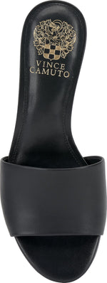 Load image into Gallery viewer, Vince Camuto Womens Linanna Heeled Slide Sandals Black 6 Medium
