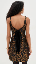 Load image into Gallery viewer, Saylor Women's Randi Leopard Jacquard Mini Dress, Multi, S
