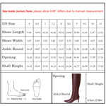 Load image into Gallery viewer, QIY Women's Knee High Burgundy Tall Boots Kitten Heel Pointed Toe Fall Spring Boots for Women Side Zipper Long Boots Size 8.5
