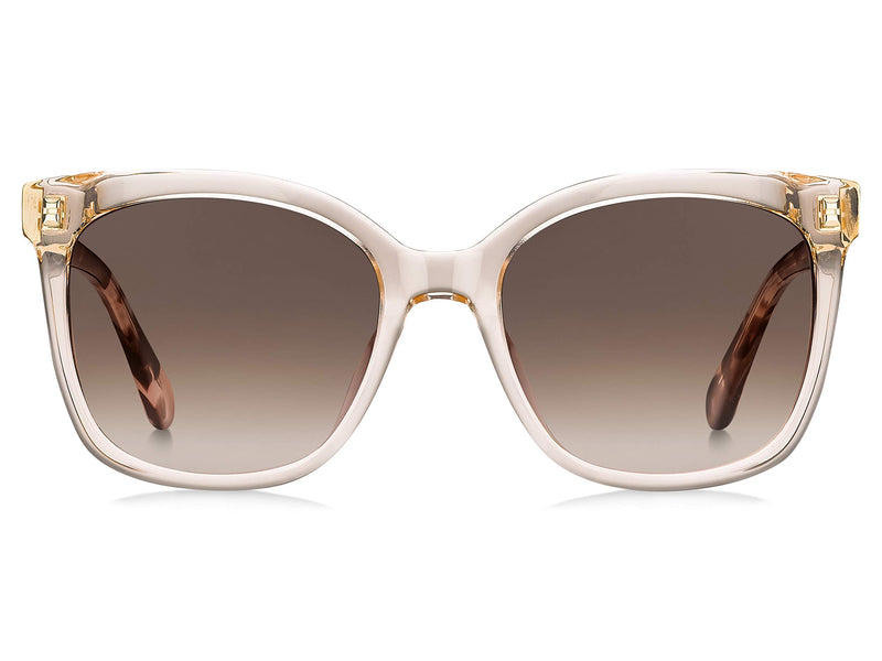 kate spade new york Womens Kiya/S Square Sunglasses, Peach, 53mm