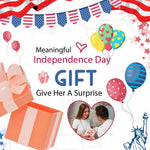 Load image into Gallery viewer, July 4th Independence Day Earrings American Flag Five-pointed Star Earrings Dangle Earrings for Women Independence Day Gifts
