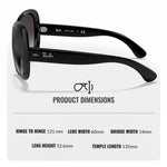 Load image into Gallery viewer, Ray-Ban RB4098 JACKIE OHH II Butterfly Shaped Non-Polarized Sunglasses for Women – Includes Official RAYBAN Eyewear Kit – Ideal Formal &amp; Casual Wear Sunglasses – Grey Gradient Lens
