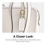 Load image into Gallery viewer, Coach Swing Zip, Chalk
