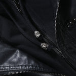 Load image into Gallery viewer, Tanming Womens Faux Leather Jacket Hooded Moto Biker Coat Outerwear Fall Fashion Outfits Winter Clothes
