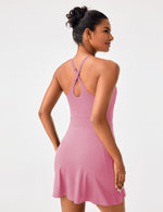 Load image into Gallery viewer, PERSIT Women Tennis Dress Athletic Wrokout Summer Dress Golf with Built in Bras &amp; Shorts Pockets
