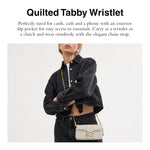 Load image into Gallery viewer, Coach Quilted Pillow Leather Tabby Wristlet with Chain
