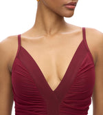 Load image into Gallery viewer, Hervé Léger, The Andrea Dress, S, Dark Red
