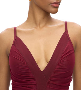 Hervé Léger, The Andrea Dress, S, Dark Red