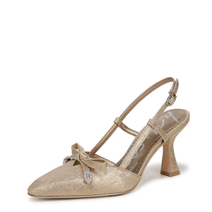 Circus NY by Sam Edelman Women's Monica Pump, Soft Gold, 7.5