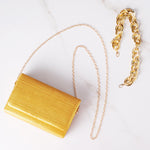 Load image into Gallery viewer, CORIOS Evening Bag for Women Square Box Clutch Bag Bridal Wedding Purse Sparkly Sequin Handbag Elegant Shoulder Bag With Chain Glitter Crossbody Bag for Cocktail Prom Party Banquet Orange

