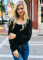 Load image into Gallery viewer, DOROSE Womens Mesh Long Sleeve Tops Dressy Casual T Shirts Blouses Going Out Black M
