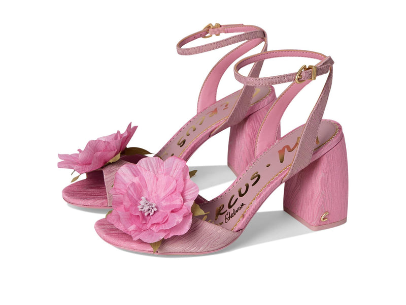 Circus NY by Sam Edelman Women's Aria Flower Heeled Sandal, Rosette Blush/Pink Prism, 7.5