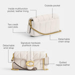 Load image into Gallery viewer, Coach Quilted Pillow Leather Tabby Wristlet with Chain
