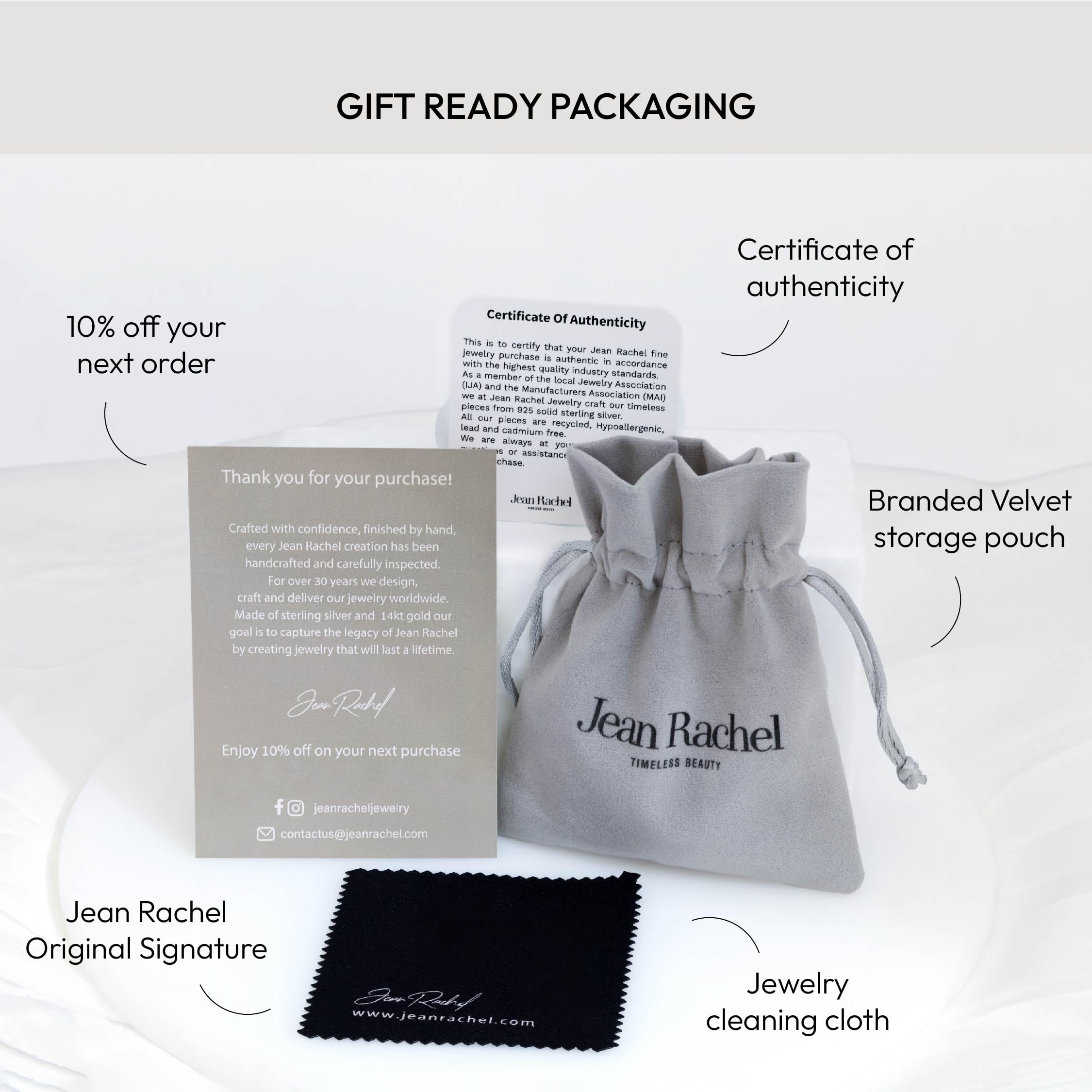 JEAN RACHEL JEWELRY 14K Gold Plated Sterling Silver Necklace for Women - Vertical Bar with Cubic Zirconia Vintage Design - Hypoallergenic,Lead & Nickel Free - Artisan Handcrafted Statement Necklace