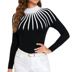 Load image into Gallery viewer, Women's 2025 Fall Fashion Turtleneck Long Sleeve Ribbed Knit Slim Fitted Casual Pullover Sweater Tops (US, Alpha, Medium, Regular, Regular, Black)
