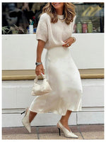 Load image into Gallery viewer, GORGLITTER Women's Puff Short Sleeve Cropped Sweater Tops Cute Chunky Fall Fashion Knit Crop Sweaters 2025 Apricot Large
